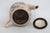 Tan Mid 20th Century Japanese Satsuma Style Ceramic Earthenware Teapot Butterfly Garden Motif For Sale - Image 8 of 12