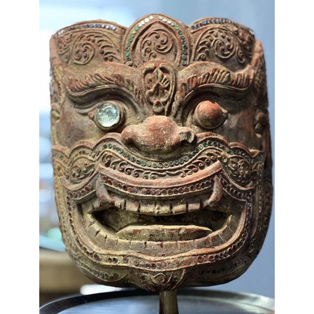 Invoke mystery and tradition with this antique Chinese demon mask. Rich in detail and history, it’s a captivating piece...