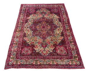 Antique Handmade Wool Oriental Tribal Rug