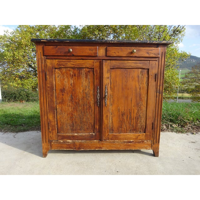 Vintage Parisian Pine Buffet, 1890s For Sale - Image 4 of 18
