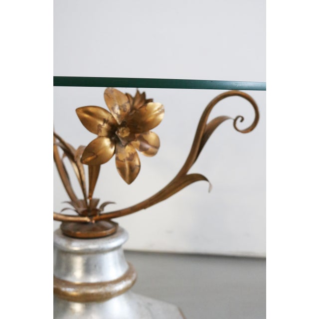 Florentine coffee table / side table Hollywood Regency style Made in Italy 1970s (Florence) Diameter 70cm Height 49.5cm...