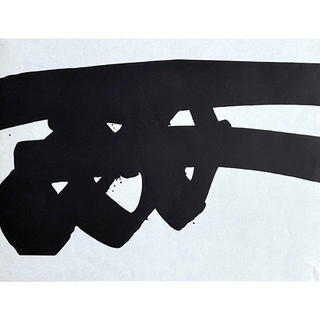 Pierre Soulages (1919-2022) Composition, 1972 Original poster in lithograph Not signed On thin paper 64 x 45 cm Good...