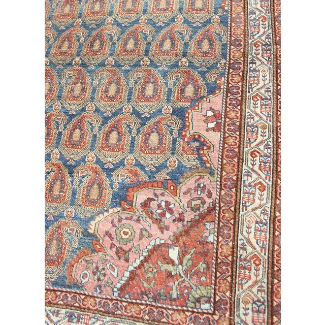 Keivan Woven Arts- Antique Persian Hamadan rug with gorgeous Caribbean blue and colorful paisleys. rug , country of origin...