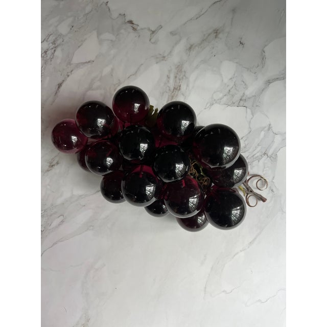 Large Purple Lucite Mid-Century Grape Cluster. A great piece for your collection. COMBINED SHIPPING AVAILABLE.