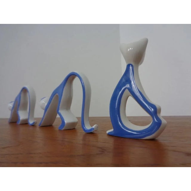 Blue Monkeys and Bear by Royal Dux Bohemia, 1950s, Set of 3 For Sale - Image 8 of 18