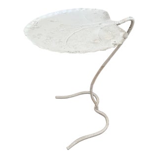 Vintage Salterini Lily Pad Table White For Sale