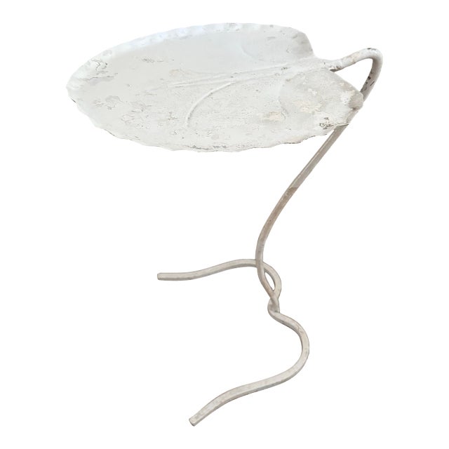 Vintage Salterini Lily Pad Table White For Sale