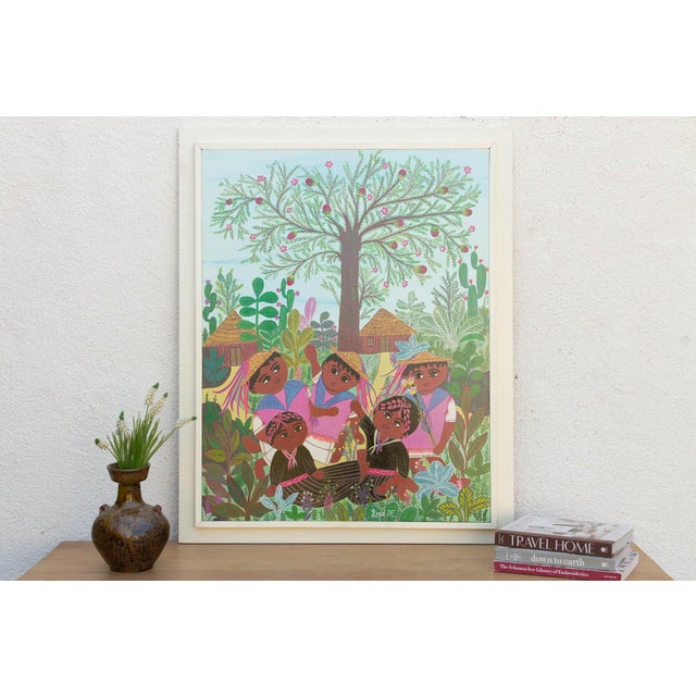 An investment-grade masterpiece of Mexican Naïve art, capturing the joyful, sun-drenched innocence of childhood folk...
