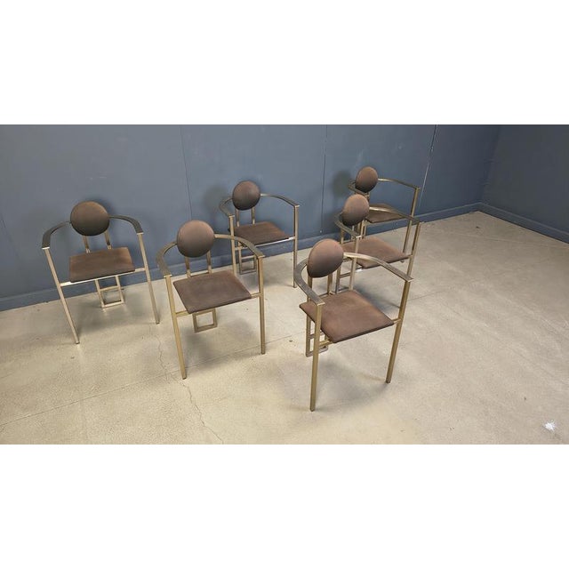 Metal Vintage Dining Chairs by Belgochrom, 1980s, Set of 6 For Sale - Image 7 of 15