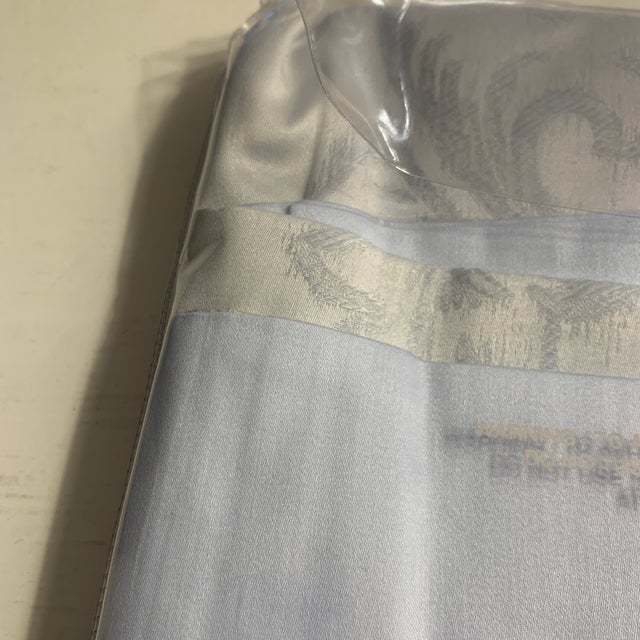 Early 21st Century Frette Greta Arredo Blue Brocade King Sham Chairish