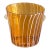 Vintage 1970s Venini for Disaronno Murano Glass Ice Bucket, Amber & White For Sale