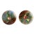 19th Century French Ceramic Barbotine Wall Platter - a Pair For Sale
