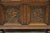 Jacobean Antique Jacobean Oak Wood Figural Bust Carved Blanket Chest Trunk on Bun Feet For Sale - Image 3 of 11