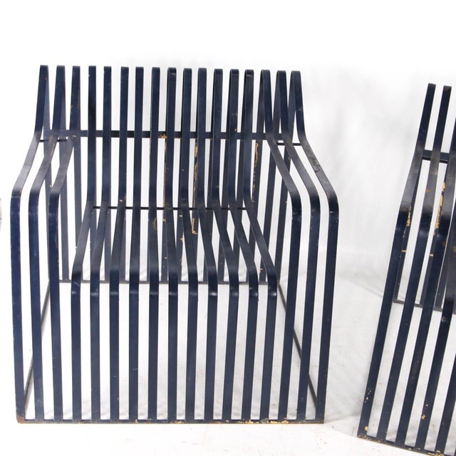 Vintage Metal Armchairs, 1970s, Set of 2 For Sale - Image 14 of 18