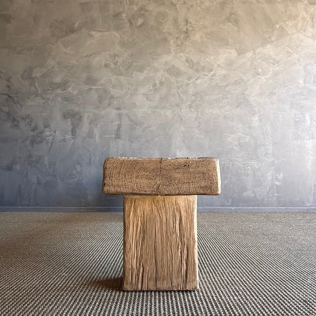 Vintage Wood Plank Bench #7b3 For Sale - Image 4 of 9