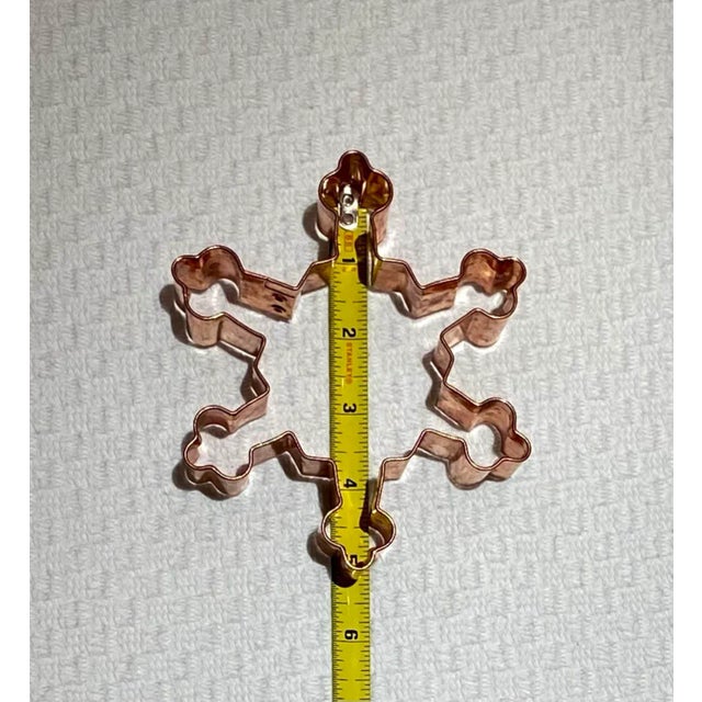 Metal 2000s Crate and Barrel Copper Cookie Cutters - Set of 6 For Sale - Image 7 of 13