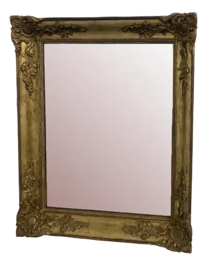 Antique French Gold Leaf Mirror, 1870s