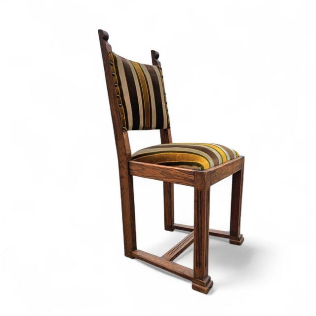 Swedish Grace Neoclassic Dining Chairs in Oak, Set of 4 For Sale - Image 16 of 18