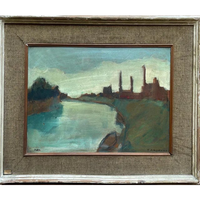 Tardelli, Landscape, 20th Century, Oil Painting on Panel, Framed For Sale - Image 7 of 7