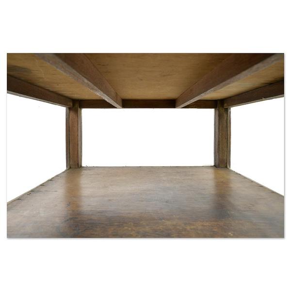 Display Case on Wooden and Glass Legs For Sale - Image 4 of 6