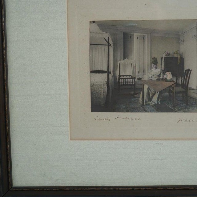 Antique Wallace Nutting Prints, ‘Lady Arabecca” & “A Fine Effect" Interior C1920 - Set of 2 For Sale - Image 9 of 18