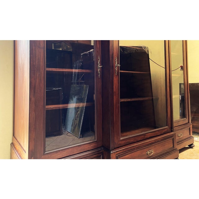 Monumental Study Wardrobe in Mahogany, 1900 For Sale - Image 4 of 18
