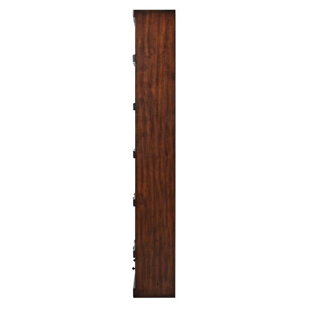 Campaign Campaign Style Bookcase For Sale - Image 3 of 5
