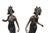 Metal 1990s Mid Century Modern/Art Nouveau Bronze pair Lady Figurines For Sale - Image 7 of 16