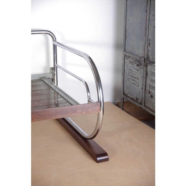 Bauhaus Chrome Sofa by Hynek Gottwald, 1940s For Sale - Image 11 of 18