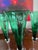 Mid-Century Modern Set of Six Colored Crystal Champagne Flutes From Lenox 'Holiday Gems' Collection For Sale - Image 3 of 7