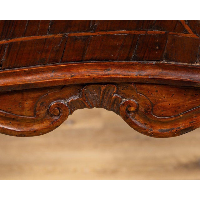 Emilian-Ferrarese Console Table in Walnut Burl, Italy, 18th Century For Sale - Image 6 of 8