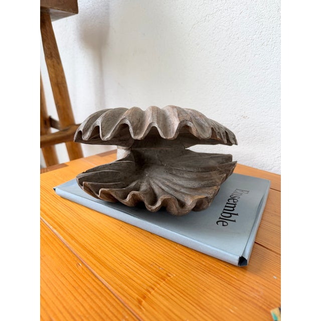 Vintage Brutalist Box in Wood and Seashell, 1960s For Sale - Image 13 of 18