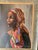 African Beautiful African Woman Oil on Board Painting by Elwood Fries For Sale - Image 3 of 11