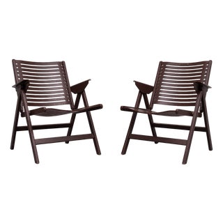 Set of Vintage Multiplex Folding Chairs by Niko Kralj for Rex, Yugoslavian, 1950s For Sale