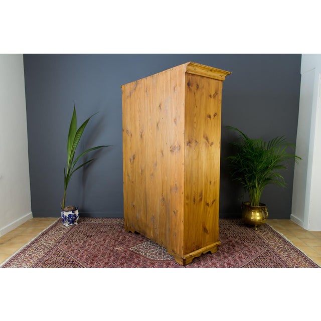 Brown Pine Cabinet, 1920s For Sale - Image 8 of 18