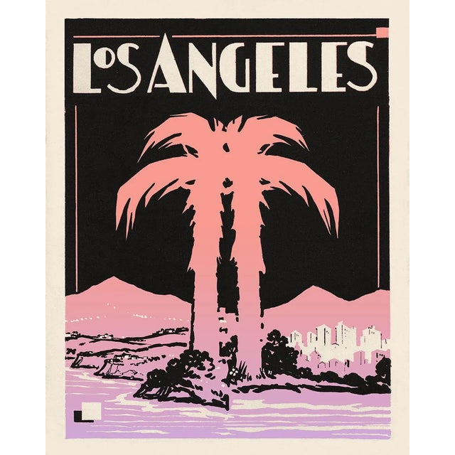 Not Yet Made - Made To Order Art Deco Los Angeles Print - Vintage La - Palm Tree Print For Sale - Image 5 of 5