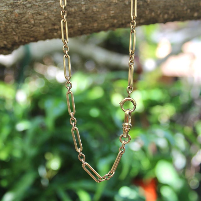 Art Deco 12k Gold-Filled Pocket Watch Chain For Sale In Los Angeles - Image 6 of 7