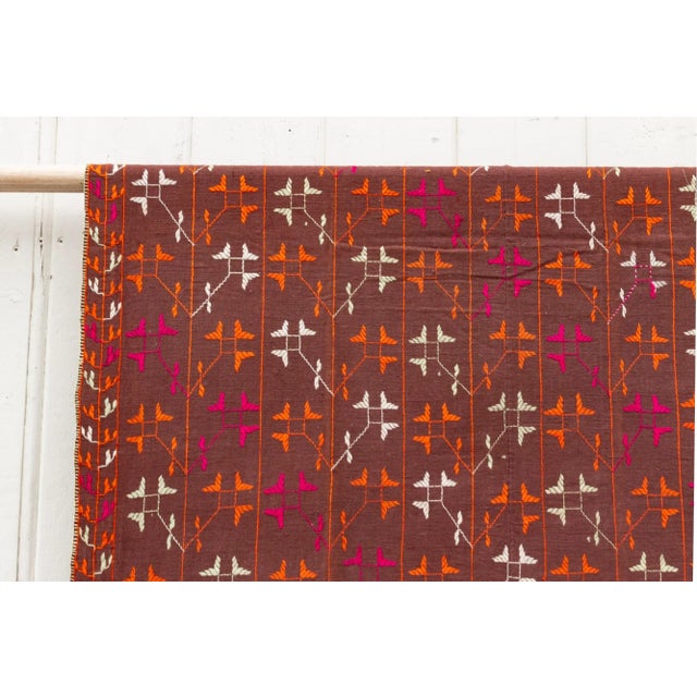 19th Century Mid-Century Punjabi Phulkari Throw For Sale - Image 5 of 9