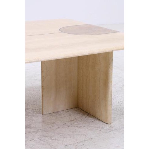 Vintage Travertine Coffee Table, 1980s For Sale - Image 10 of 13