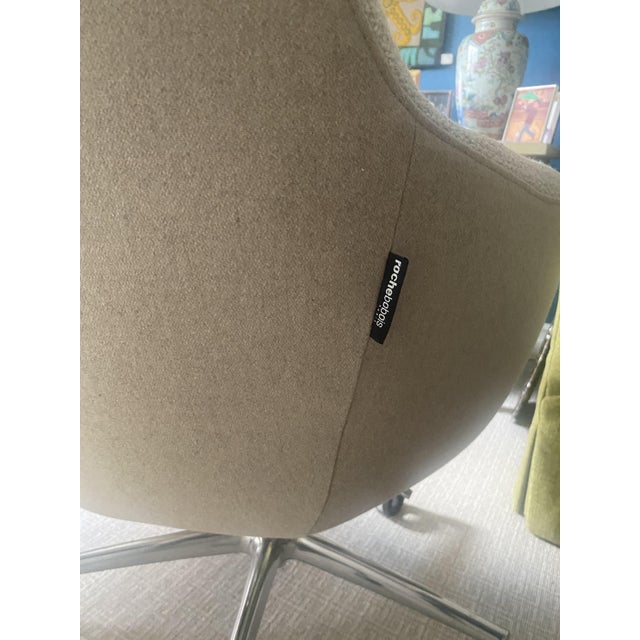 Contemporary Roche Bobois Adjustable Height Upholstered Desk Armchair For Sale - Image 3 of 5