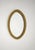 Mid-Century Modern Oval Wall Mirror in Brass and Velvet, 1960s For Sale - Image 4 of 10