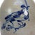 An antique West Troy Pottery salt-glazed stoneware jug, dating to approximately 1870. This piece features a distinctive...