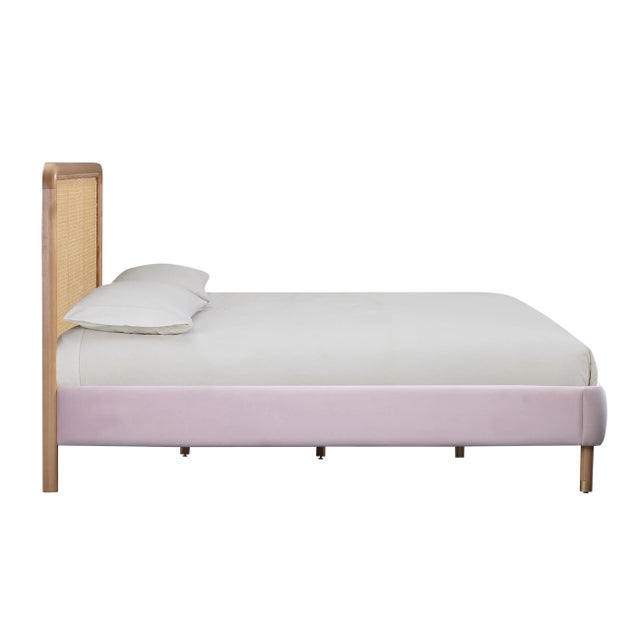 Transitional Kavali Blush King Bed For Sale - Image 3 of 10