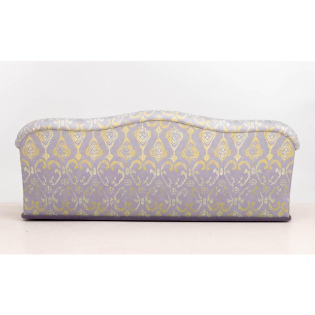 J. Robert Scott Green & Purple Upholstered Sofa For Sale - Image 9 of 11