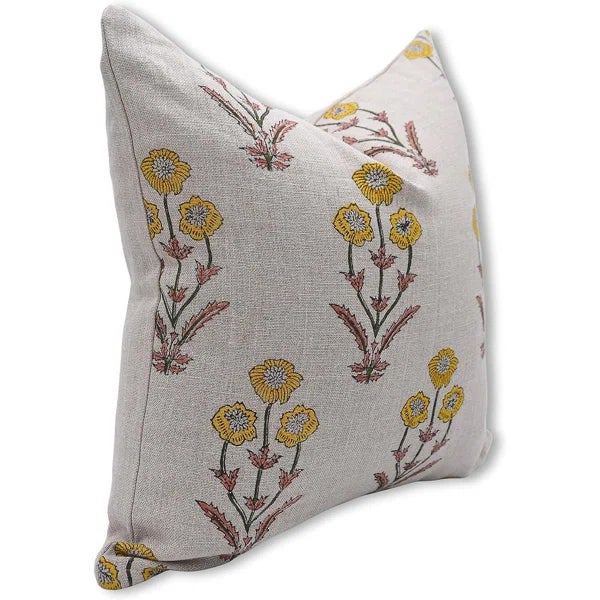 Enhance your living space with the timeless beauty of our Handmade Block Print Thick Linen Pillow Cover. Crafted using the...