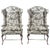 Pair of George III Style Wingback Armchairs, Early 20th Century For Sale