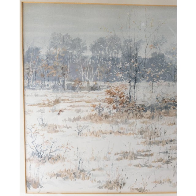 Cabin Sporting Chromolithograph Hunting Print by Arthur Burdett Frost For Sale - Image 3 of 12