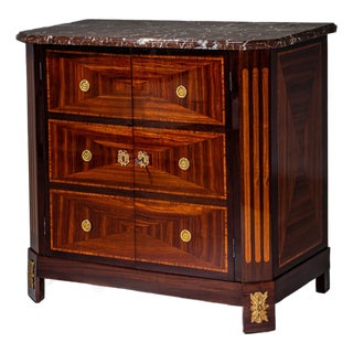 Faux Commode with Marble Top, 1800s For Sale