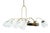 Mid-Century Modern Reticello Glass Chandelier from Venini, Italy, 1940s For Sale