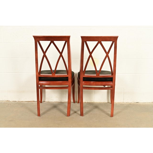 Bernhardt Regency Carved Mahogany Dining Chairs | Set of Six For Sale - Image 11 of 13
